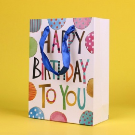 gift paper bag happy birthday